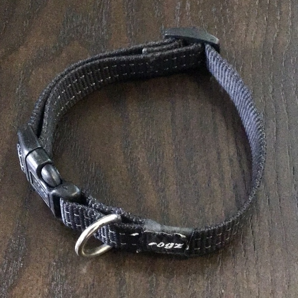 EUC Rogz Black Nylon Dog Collar